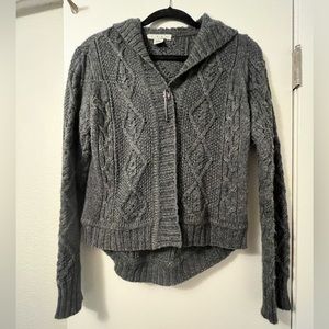 Gray Cabi Cardigan with Hood